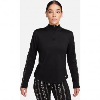 Camiseta larga de mujer Therma-FIT One Nike - Sudadera Fitness Mujer talla M - Color Negro