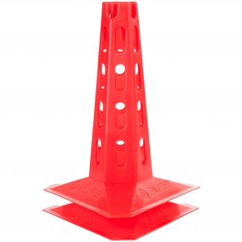 Pure2improve p2i100520 Conos de plástico, Rojo, pack de 6