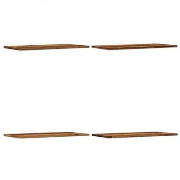 Estantes Pared 4 uds Madera Ingeniería Envejecida 60x30x1,5 cm
