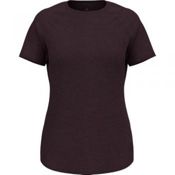 Camiseta de Manga Corta Odlo Active 365 Esencial para Mujer, Color Marrón