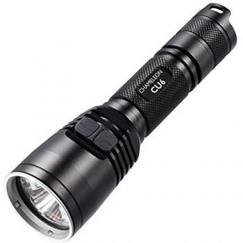 Nitecore CU6 Chameleon Tactical Flashlight - 440 Lumens, Dual UV/White LED, Includes Free 2300 mAh Battery