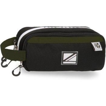 Estuche Pepe Jeans Luca con tres compartimentos y asa para colgar, ideal para niños.