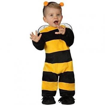 Atosa 23753 - Bee traje, tamaño 0-6 meses, negro / amarillo