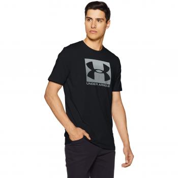 Under Armour UA Boxed Sportstyle SS Camiseta de Manga Corta, Hombre, Negro