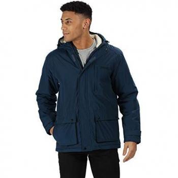 Regatta - Parka con Capucha y Forro Polar Impermeable para Hombre, Hombre, Color Blue Wing, tamaño Large