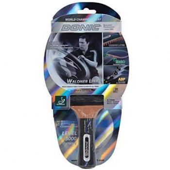 Donic Waldner 3000 Table Tennis Racket - Unisex, Carbon, Black/Red/Brown
