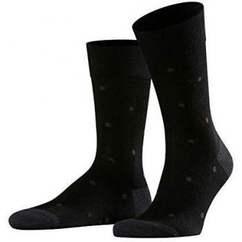 Falke Men's Black Cotton Dot Socks
