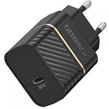 OtterBox EU USB-C PD Cargador de Pared Rugerizado Carga Rápida 30W GaN - Negro
