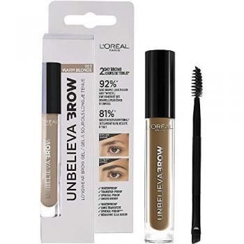 L'Oréal Paris Unbelieva Brow Gel De Cejas, Larga Duración, 103 Warm Blonde - 3.4 ml