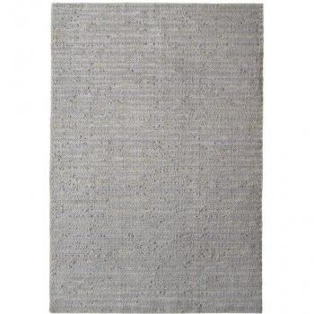 Alfombra de polipropileno y algodón MEDIA LIGNES con motivos de líneas beis, 160 x 230 cm