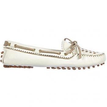 Car Shoe mocasines en piel mujer nuevo nappa aviator blanco EU 38.5 KDD43J MHD F0BPC