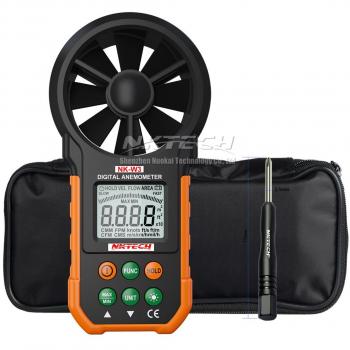 NKTECH NK-W3 Anemómetro digital LCD retroiluminado medidor de viento medidor de volumen de aire con botones multifunción para windsurf, cometa, vela, surf, pesca y destornillador TL-1