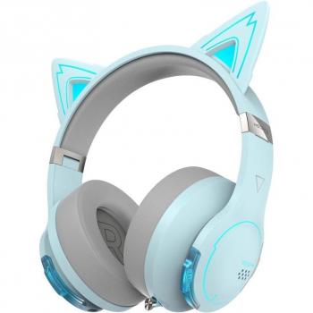 Auriculares Gaming Inalámbricos RGB Azul Cielo con Micrófono Edifier G5BT