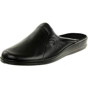 Rohde Lekeberg 155890 - Pantuflas de Cuero para Hombre, Color Negro, Talla 43