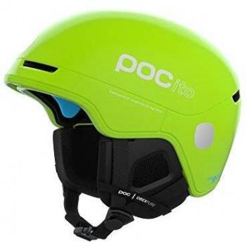 POC Pocito Obex Spin Casco, Unisex-Youth, Amarillo Fluorescente y Verde, MLG