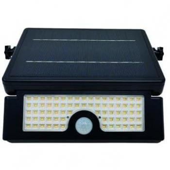 Foco Proyector Solar LED Cela con Sensor de Movimiento y Crepuscular 6W 3000-4000-6000K IP54 Negro