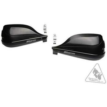 Kit S1 de protectores de manos Barkbusters. Negro. Fijación un solo punto. Manillar 22 mm