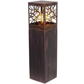 Lámpara de exterior Brilliant Whitney 59cm color óxido, 1x A60, E27, 60W, clase de eficiencia energética A++ a E, protección IP44