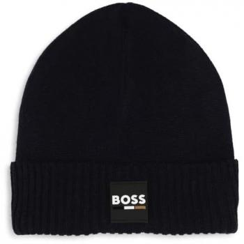 BOSS Kidswear - Gorro de niño negro en poliéster, modelo J51566