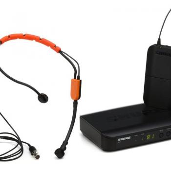 Shure BLX14 Wireless Fitness Headset System with SM31FH Microphone H11: 572-596MHz