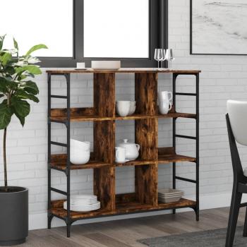 vidaXL Sideboard Smoked Oak 102x32x103.5 cm Engineered Wood