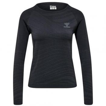 Camiseta de Manga Larga Hummel Ongrid Seamless - Tejido sin costuras, diseño ajustado, material transpirable, ideal para actividades deportivas y entrenamiento