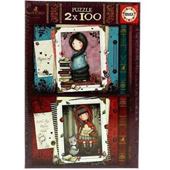 Educa - Little Red Riding Hood y Rapunzel Gorjuss Conjunto de Puzzles, Multicolor