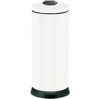 Cubo de basura con pedal 30L blanco Rossignol 94024