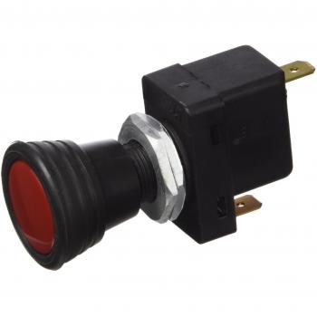 HELLA 6ED 004 778-011 Switch - S05 - Pull switch control - 12/24V - Number of connectors: 3 - Bolted - On/Off Switch - Halogen - Bore Ø: 14.5mm - Switch Lighting: Red