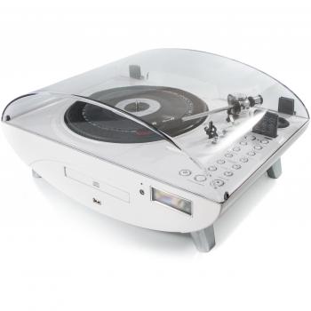 GPO Jive 3 Speed Record Player with CD and MP3 - White