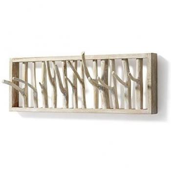 Kave Home - Perchero de Pared Muntfre 60 cm de Madera Maciza de Teca