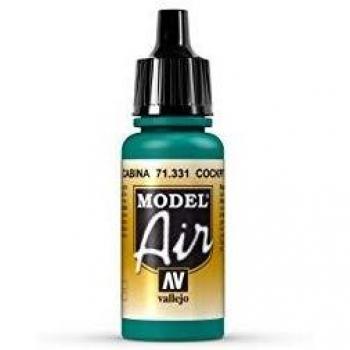 Vallejo VAL71331 Modelo Air 17ml Verde Esmeralda Desteñido