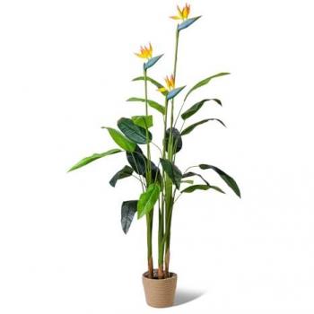 Planta Artificial Ave del Paraíso en Maceta H160 cm