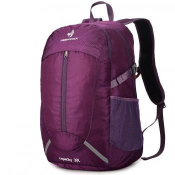 NEEKFOX Mochila de Senderismo Ligera Plegable 30L Viaje Día de Escalada Pack para Hombre Mujer, Peso Ligero Compacta Resistente al Agua Mochila para Deportivas Exterior Acampada