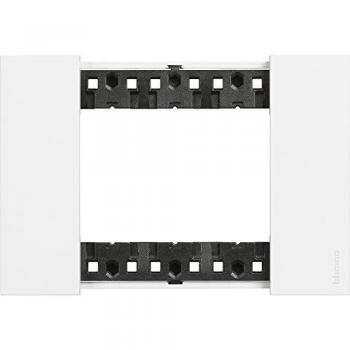Placa Bticino Living Now 3 Módulos Color Blanco KA4803KW
