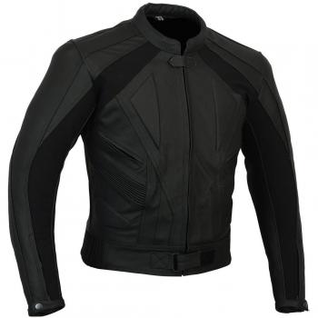 Australian Bikers Gear - Chaqueta de Cuero para Moto Misano Piel Vacuno - Alta Resistencia - Talla 4XL