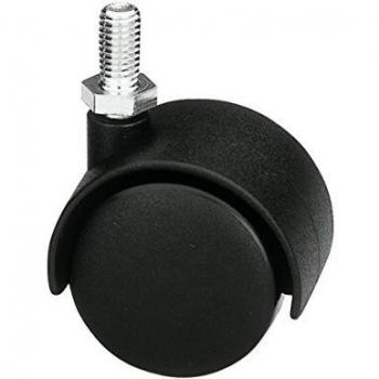AMIG 6201 - Rueda nylon negro 1501/45 mm. con rosca