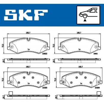 Pastillas de freno SKF VKBP 80324