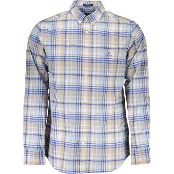 Gant Light Blue Cotton Shirt - S, Elegant Light Blue Summer Shirt, Multicolor male, Sizes: S