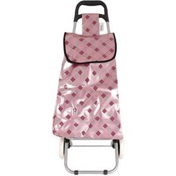 MSV MS241 - Carrito De Compra 2 Ruedecillas Tablero Y Rosa, color rosa, 21 x 37 x 54 cm