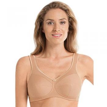 Anita Jana Comfort Support Bra - Beige Cotton, Size 44F (UK)