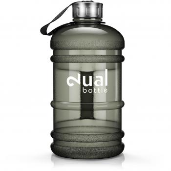 Dual – Botella / jarra de agua / 2,2 litros de agua / botella de agua / botella / perfecta para las necesidades diarias de agua / Ideal para el entrenamiento, condicionamiento físico y deporte / botella de agua / dosis óptima de agua durante todo el d