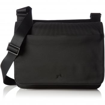 Porsche Design Shyrt-Nylon ShoulderBag MFH - Bolso de hombro de material sintético hombre, color negro, talla 38x26x8 cm