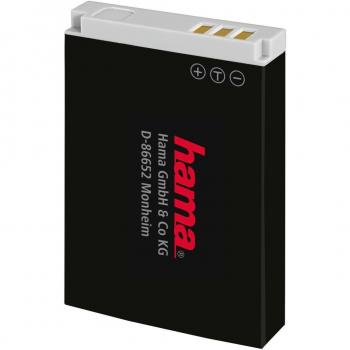 Hama - Li-Ion DP 313 f/Canon, Litio-Ion, 750 mAh, 3.7 V, 45 x 32 x 8 mm, Gris