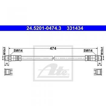 Tubo flexible de frenos ATE 24.52010474.3