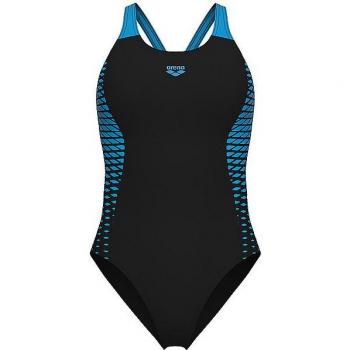 Arena Women's Black 1-Piece V-Back Swimsuit Size 46