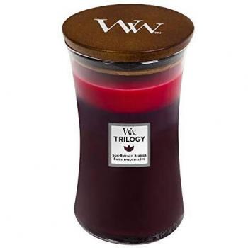 WoodWick - Trilogy Sun Ripened Berries Large Hourglass Jar Candle