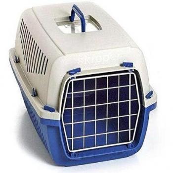 Transportín para Perros Barcco 90 Gris, Dimensiones 88 x 51 x 58 cm, con Puerta de Metal