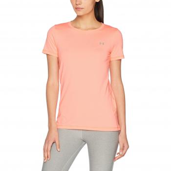 Under Armour Ua Hg Ss Camisa de Manga Corta, Mujer, Rosa, L