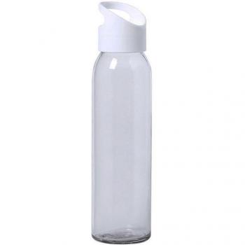 Bidón de cristal Tinof de 470ml con tapón a rosca y cuerpo transparente